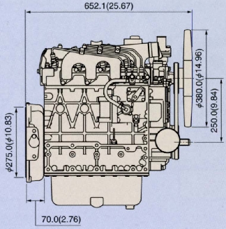 Kubota v2203 engine specification
